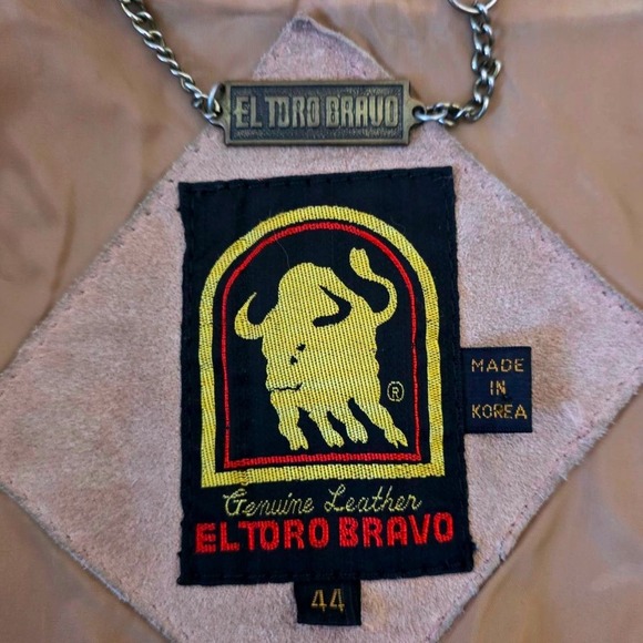 El Toro Bravo Genuine Leather Suede Fringe Western Jacket Size 44 - Picture 3 of 10